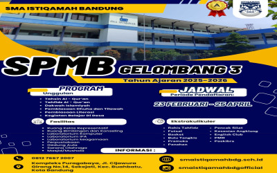 SPMB SMA ISTIQAMAH BANDUNG 2025